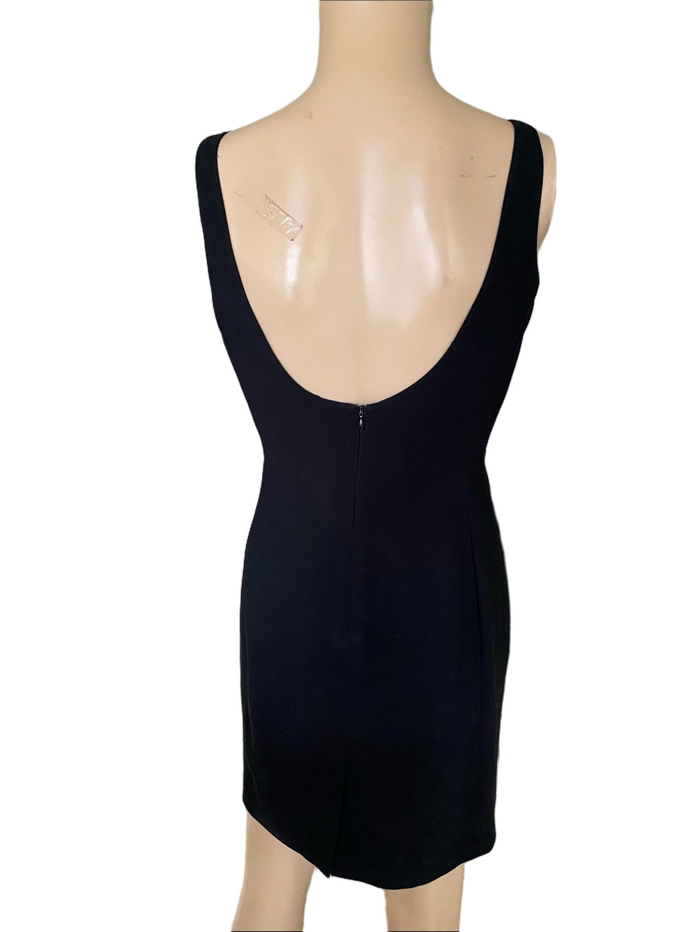 Classic Black Scoop Neck and low back classic Mini Dress